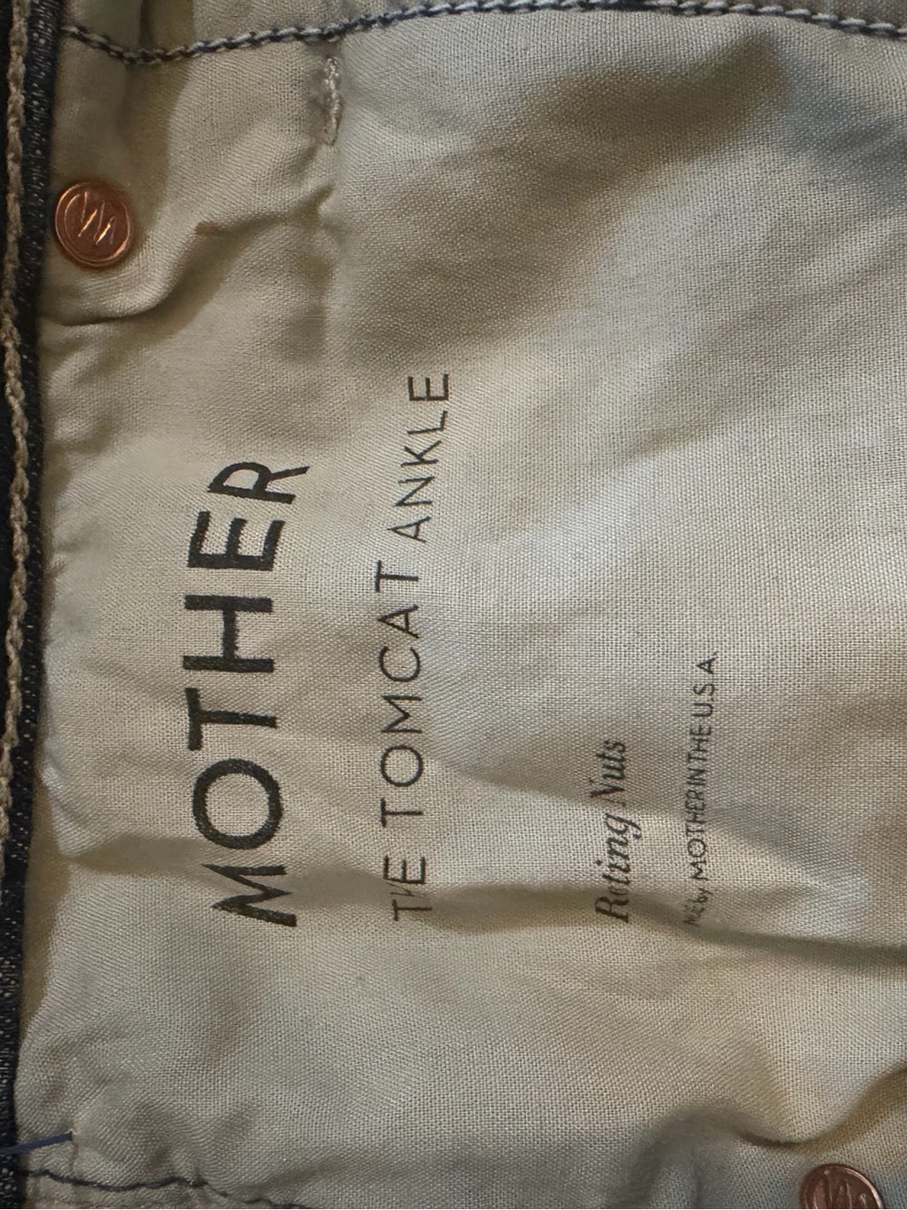 MOTHER The Tomcat Ankle Jeans Size 26 Sun Embroidery Button Fly Straight Leg - Picture 10 of 16